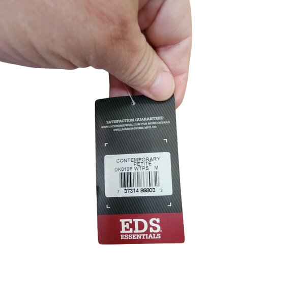 Dickies EDS Essentials Womens Petite White Scrub Pants Drawstring Elastic Waist - Picture 3 of 5